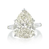 12.39 Carat Pear-shaped Diamond Ring