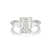 3.79 Carat Emerald-Cut Diamond Ring