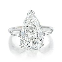 7.50 Carat Pear-Shaped Diamond Ring
