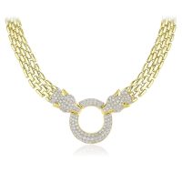 Diamond Panther Necklace In 18K Gold